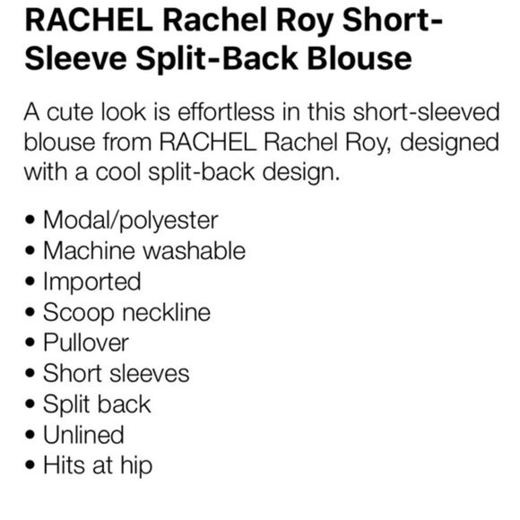 Short Sleeve split back blouse - Picture 4 of 4